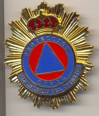 Placa de voluntario de Proteccin Civil